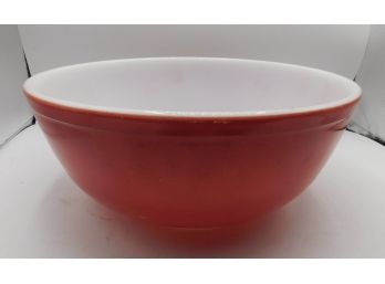 Vintage Red Pyrex Mixing Bowl