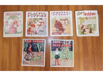 Assorted Lot Of Vintage Linenette Childrens Books