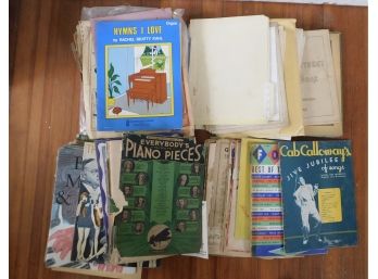 Large Assorted Lot Of Sheet Music