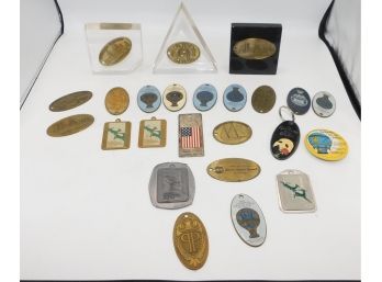 Assorted Lot Of Keychains/ Paperweights