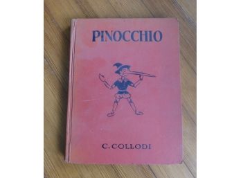 Vintage 1940 Pinocchio Hard Cover Children's Book