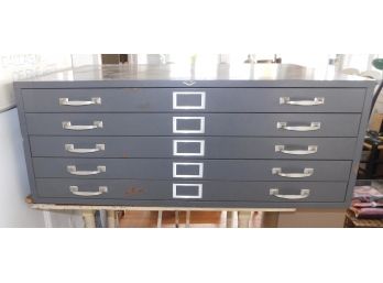 Vintage Cole Steel Artists Flat File Industrial Storage Drawer Cabinet
