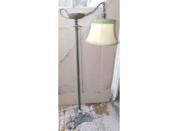 Vintage Cast Iron Base Alladin Style Floor Lamp