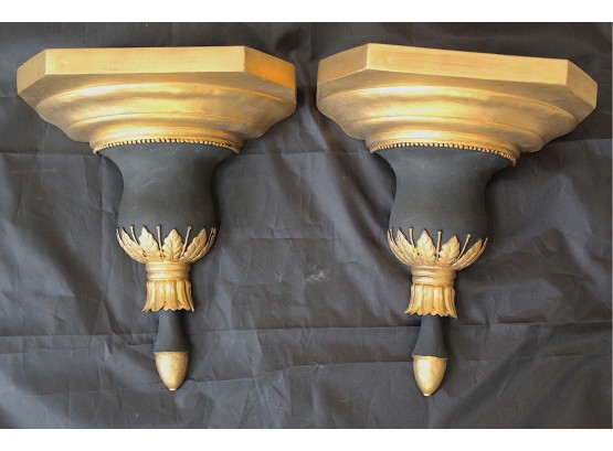 Black & Gold Wall Sconces