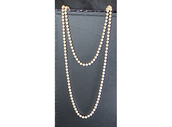 CLASSY 30' Talbots FAUX Pearl Necklace