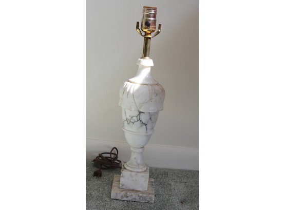 Pair Of 18' Marble Lamps