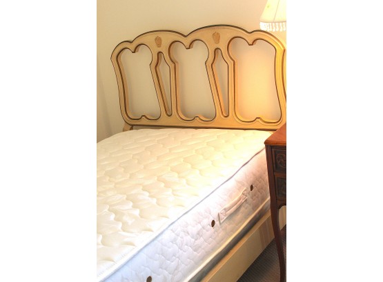 French Provincial Twin Headboard & Bed Frame