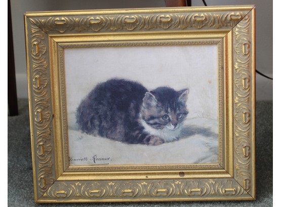CAT Oil Painting H. Rommes