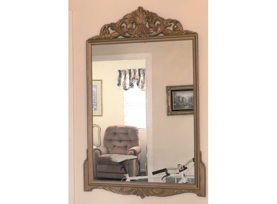 Stunning Large Gold Tone Framed Wall Mirror