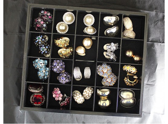 20 Pairs Of Assorted Clip On Earrings