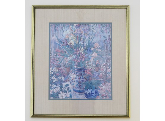 John Powell  Colorful Floral Framed Print