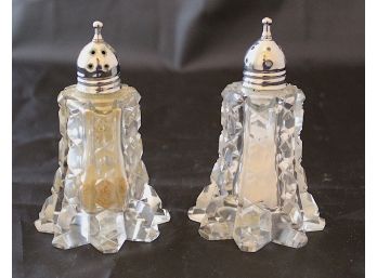 Vintage Irice Crystal Salt And Pepper Shakers Made In West Germany