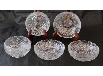 5 8m Cut Glass Bowls