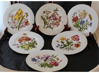 LIMOGES Flower Cake Plates By Rochard (6)