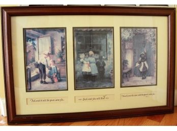 'the Birthday Gift' / 'The Village Shop' / 'The Visitor' Framed Collectible Prints