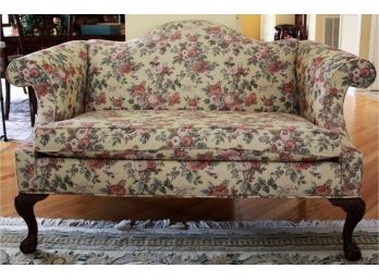 Exceptional Ethan Allen Ball And Claw Loveseat - Alberti Multi Fabric