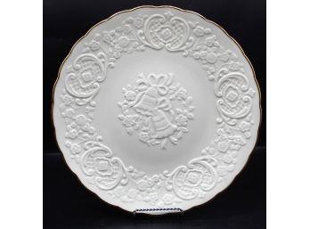 Lenox Wedding Promises Special Embossed Bells Ivory China Marriage Plate W/Box