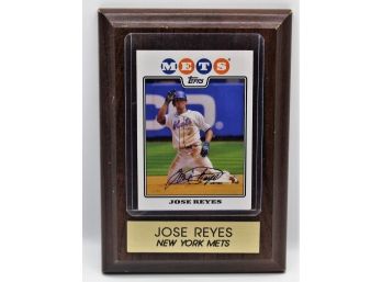 2008 Topps Jose Reyes - New York Mets Baseball Card - Framed