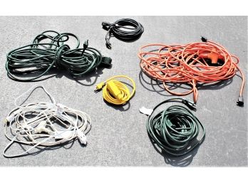Lot Of Assorted Extension Cords