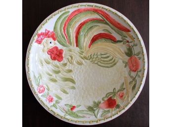 Royal Doulton Chanticlair Sculpted Rooster Serving Bowl - Retired - Mint