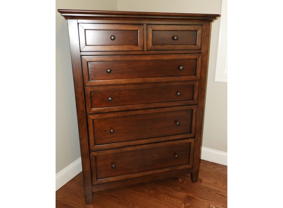 Tall Wood Dresser With 6-drawers