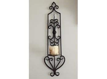 Metal Wall Sconces For Candles Set Of 2