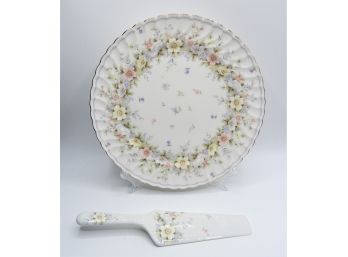 'Grace Exceed Bon' Floral Plate &  Andrea By  Sadek Cake Server