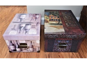 Set Of 2 Decorative Storage Boxes