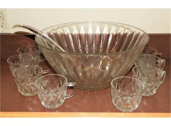 Anchor Hocking Crown Point 18-piece, Service For 8 Punch Bowl Set