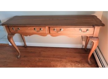 Thomasville Sofa Table With 2 Draws