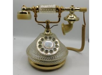 Vintage Cut Glass TT Systems Corporation Table Phone Model TTS-2000