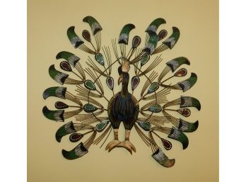 Decorative Metal Peacock Wall Decor