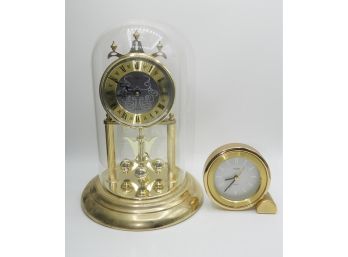 Elgin Quartz Dome Clock & Linden Quartz Standing Clock