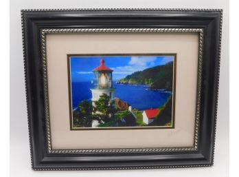 Framed Lighthouse Photo By Tod Cooper