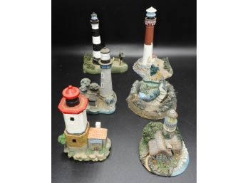 Lot Of Decorative Lighthouse Figurines