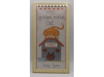'Spoiled Rotten' 1026 Cat Embroidery Kit
