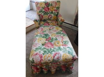 Stylish Comfortable Floral Chaise Lounge Sofa