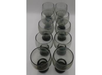 Set Of Black Drinking Glasses