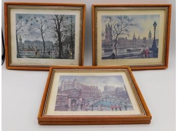 Set Of Three Maurice Legendre 1976 Krisarts Framed Prints