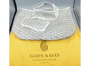 Faux Goyard Handbag With Coin Purse And Dust Bag