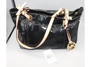 Michael Kors Top Zip TTG Genuine Leather Tote Bag