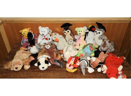 Large Assortment Of Beanie Babies