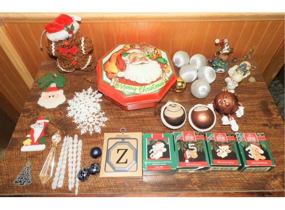 Assorted Holiday Decorations & Hallmark Ornaments