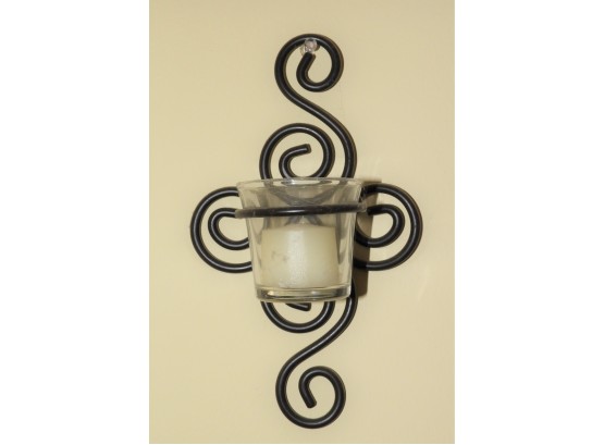 Set Of 2 Metal Candle Sconces