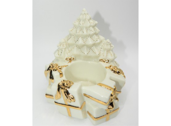 Mikasa Holiday Elegance Tree/present Tealight Candle Holder