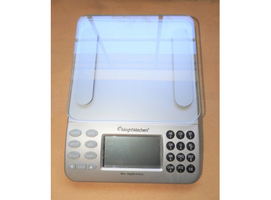 Weight Watchers Silver Electronic Food Scale With Points Plus Values Database