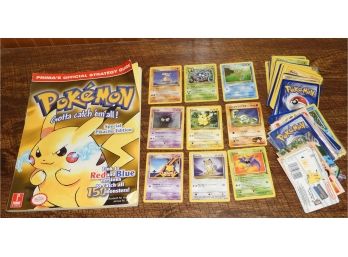 Collectible Assorted Pokemon Cards And Magazine
