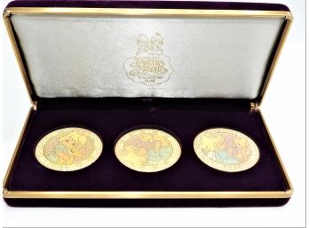 Precious Moments Collector's Club Coins In Velvet Case