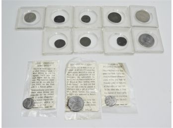 Assorted Set Of 12 Vintage Coins