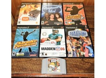 Assorted Playstation 2 Video Games/Nintendo 64 Rugrats